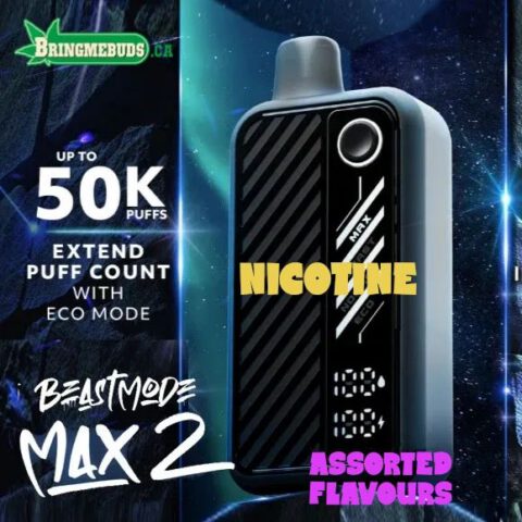 BEASTMODE MAX 2 NICOTINE VAPE 50K PUFFS (ASSORTED FLAVOURS)