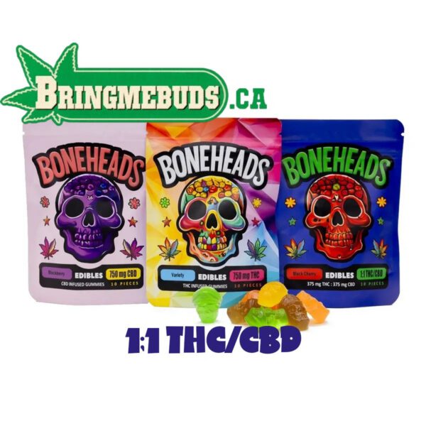 BONEHEADS 1:1 THC/CBD INFUSED GUMMIES 750 mg