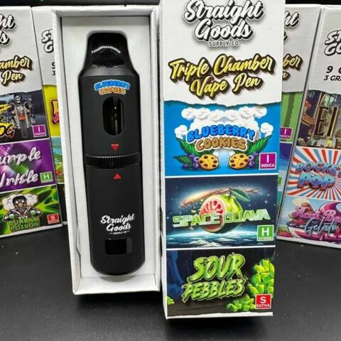 STRAIGHT GOODS 9 GRAM TRIPLE CHAMBER TOTAL / 3 GRAMS EACH FLAVOR