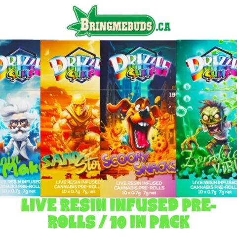 DRIZZLE LIVE RESIN INFUSED PRE- ROLLS / 10 IN A PACK