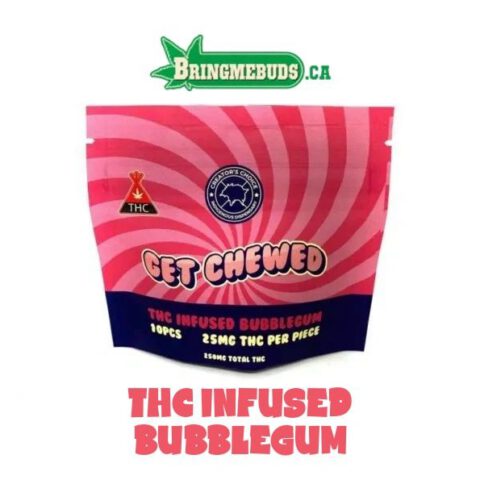 THC INFUSED BUBBLEGUM / 10 PCS / 25MG THC PER PIECE