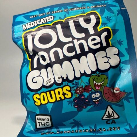 THC INFUSED JOLLY RANCHER GUMMIES SOURS / 600MG