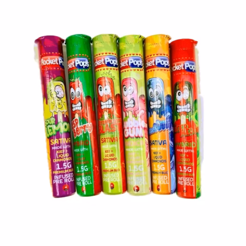 ROCKET POPS INFUSED DELTA 9 + DIAMONDS (1.5 GRAM JOINT) ASSORTED STRAINS