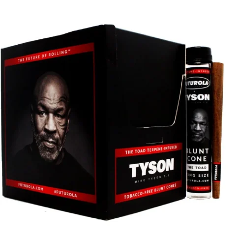 MIKE TYSON 2.0 X FUTUROLA - KING SIZE BLUNT CONE - THE TOAD TERPENE INFUSED - 1 PER TUBE